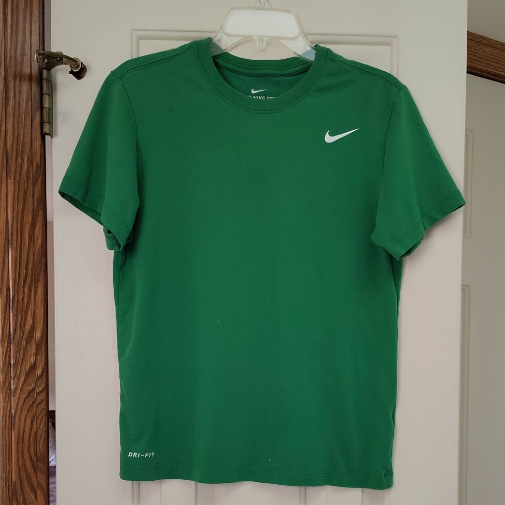 Nike Men's Short Sleeve Green Tee